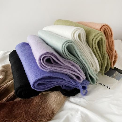 【时髦百搭，防风聚暖】【时尚穿搭小单品】秋冬新款23色大围巾女披巾海马毛大披肩氛围感韩系加厚围脖 商品图1