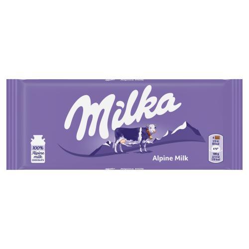 妙卡阿尔卑斯牛奶巧克力100g/袋 商品图0