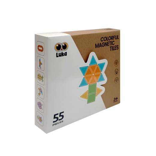 卢卡儿童磁力片彩窗积木男女孩拼图磁铁棒益智圣诞礼物玩具 商品图4