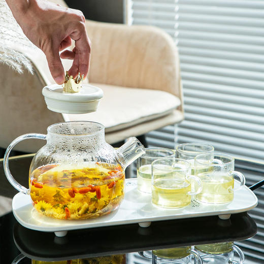 【智能恒温❗️养生壶礼盒套装】恒温垫超好用，陶瓷、玻璃、不锈钢、纸盒牛奶、婴儿奶瓶等均可直接使用！55度恒温壶家用玻璃茶具保温杯垫水壶伴手礼珠宝店商务礼品 商品图3