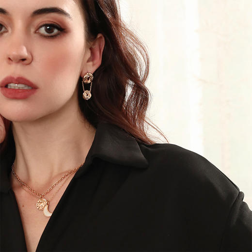 LHWINDSOR 盘扣耳环原创设计东方旗袍盘口新中式耳饰 商品图4