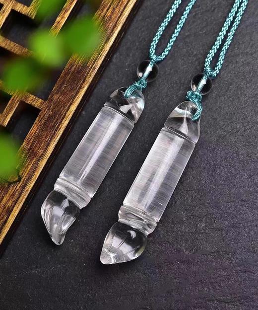 天然水晶文昌笔吊坠（长约5cm） 商品图1