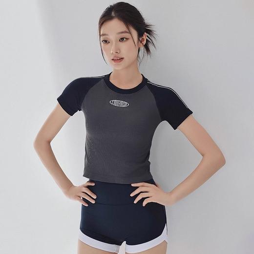 Gymicon能量符号 春夏户外舞蹈运动短袖无缝一体织瑜伽服跑步健身上衣YASY2414 商品图1