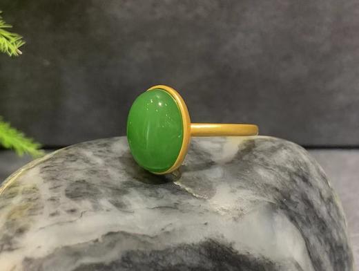 【御珠宫坊】金镶碧玉戒指 商品图1