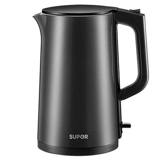 苏泊尔（SUPOR）1.7L容量 双层保温防烫 全钢无缝一体内胆 一键便捷开盖 电水壶SW-17SJ01 商品图0