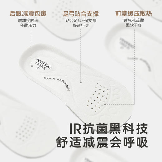 【商场同款】英氏儿童鞋防滑抗菌小宝宝学步鞋透气魔术贴鞋子新款 商品图2