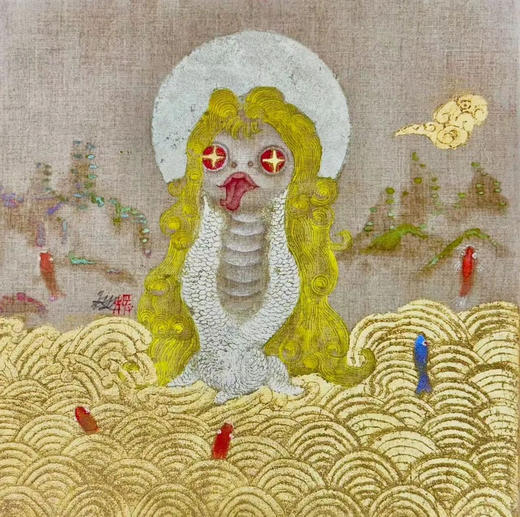 张媛媛《蛇年迎福图》原作 商品图0