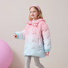 mettekids儿童羽绒服2024秋冬新款女童彩色渐变90白鹅绒连帽外套 商品缩略图1