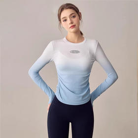 Gymicon能量符号 秋冬新款瑜伽服女渐变舒适运动上衣YASY2425