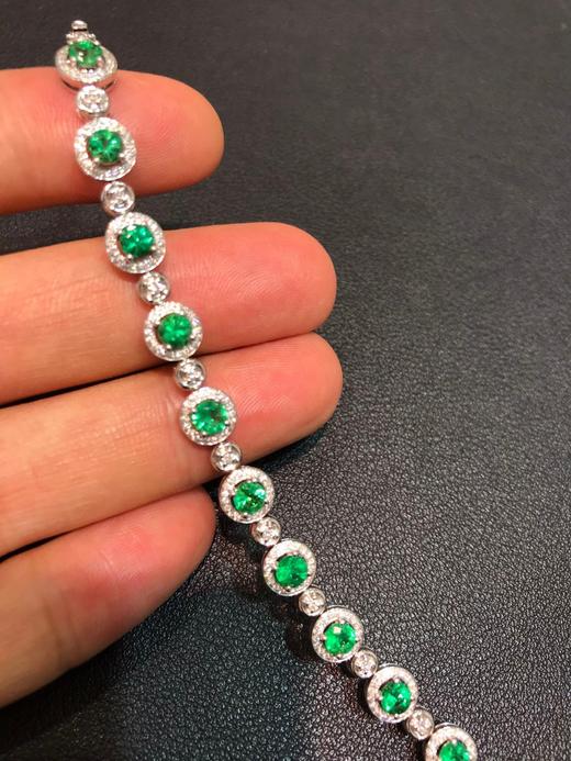 3.7ct刻面祖母绿手链 商品图0