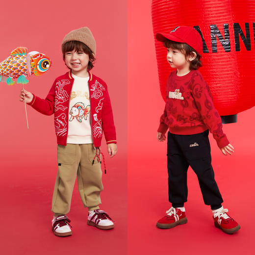 男童针织长裤春季新款安奈儿童装实体店同款XB516534 商品图3