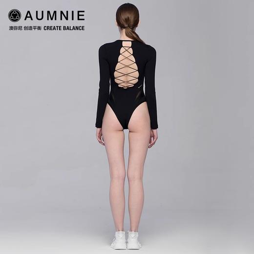 AUMNIE澳弥尼症结连体衣长袖性感后背镂空设计高级运动健身瑜伽服 商品图2