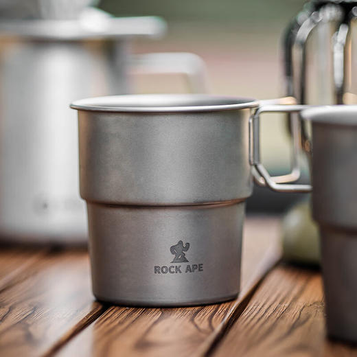 洛克猩球  折叠钛制杯300mL（无盖）RAC002-C 商品图1