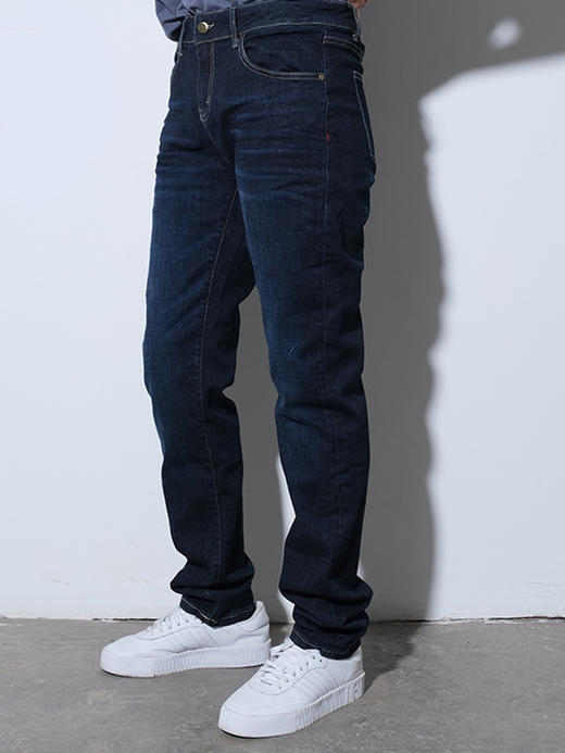 【特价清仓】女士牛仔原色纯棉休闲直筒长裤 商品图0