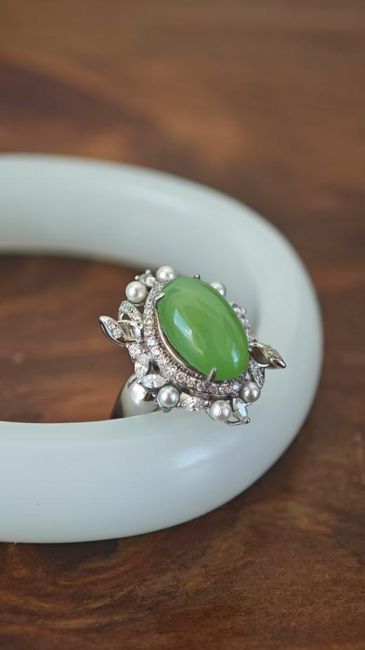 珠翠·和田翠青戒指【嘉石556】 商品图5