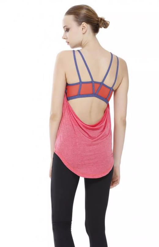 AUMNIE澳弥尼博览背心含胸垫运动健身瑜伽上衣露背小众设计款吊带 商品图1