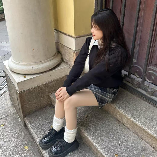 【超模君精选 喵小仟 毛呢格子裙】百搭简约的A型半裙 复古气质 遮小肚腩 高腰显瘦  显腿长 商品图4