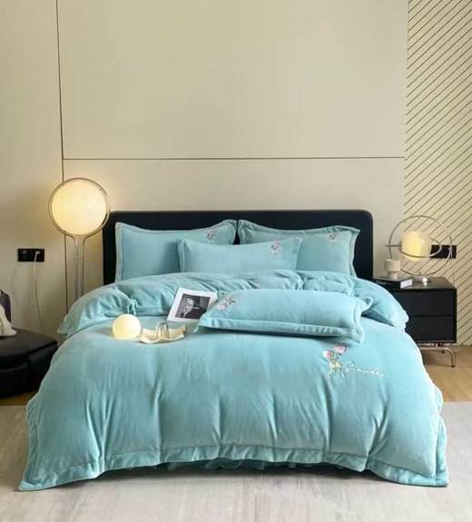 【远梦】牛奶绒床盖四件套 商品图3