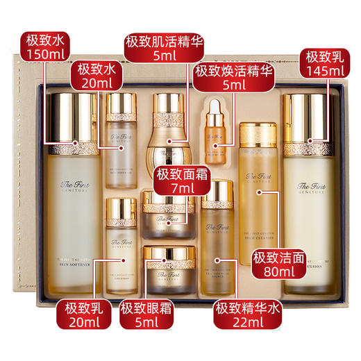 【跨境】OHUI欧蕙源生至臻水乳套盒10件套（效期至2026年8月） 商品图2
