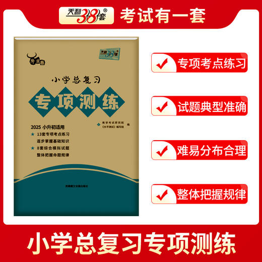 天利38套 2025小学总复习专项测练 语文 数学 英语 商品图4