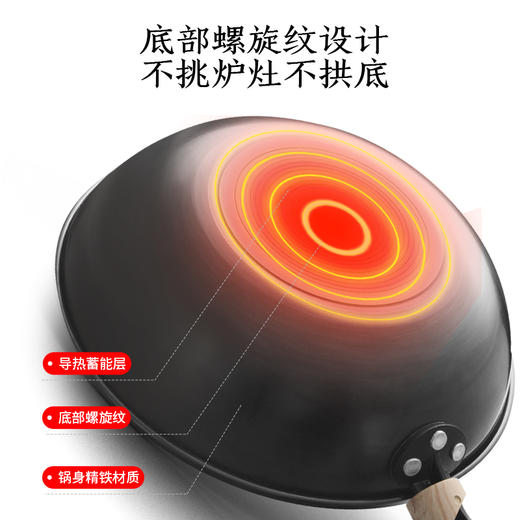 康巴赫匠心无涂层炒锅32cmKGZ-C32T【分仓直发，72小时发货，周末节假日不发货】 商品图2