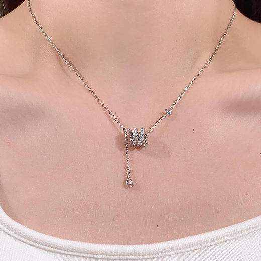 卡蒂罗KADER 灵蛇心愿小蛇小蛮腰项链 新中式 新年本命年闪耀锁骨链 满钻璀璨转运珠 新年礼物 商品图9