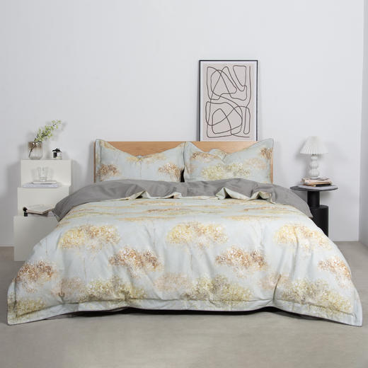 暖绒数码四件套-云花妙染-灰 商品图0