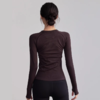 Gymicon能量符号 秋冬瑜伽服长袖透气圆领跑步健身上衣YASY2427 商品缩略图2