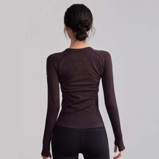 Gymicon能量符号 秋冬瑜伽服长袖透气圆领跑步健身上衣YASY2427 商品图2