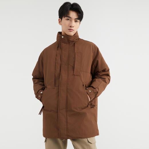 【90%鸭绒】圣得西男士羽绒服冬季户外防寒保暖立领外套 商品图1