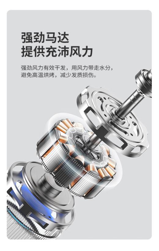 品牌直发🔥德世朗【德世朗DESLON负离子电吹风DQ-CF822】💥全新升级 👍没人能拒绝的月光银巨美丽吹风机！🌸官网199！！！现在入手只要99！！！ 商品图2