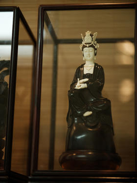 D11印度小叶紫檀猛犸化石观音 纯手工精工雕刻 【器悟雅玩】