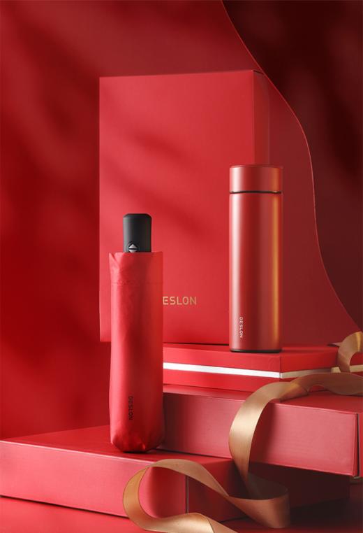 德世朗DESLON保温杯礼盒系列】💰🔥全国都有销售中心，品质有保障！ 🔺保温杯内胆材质是健康安全的316L不锈钢，实现6小时长效锁温 ✅超贴心的保温杯➕雨伞组合套装，送礼正合适！ 商品图1