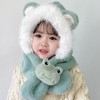 【儿童帽子围巾一体围脖，防风保暖，加绒护耳】1-10岁儿童帽子围巾一体围脖 秋冬季加绒宝宝护耳帽 保暖男女童毛绒帽爆款-QQ 商品缩略图11