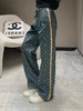 驴家24FW秋冬新款侧边饰带满印老花牛仔裤（UY*DQJB） 商品缩略图8