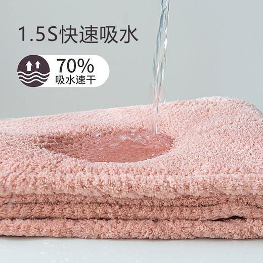 一分钟告别头发湿哒哒！【米安多双层菠萝格加厚干发帽】多倍吸水效果 带挂钩设计 不易掉毛不易掉色 蓬松柔软 舒适亲肤 不伤头发 细腻柔软的珊瑚绒面料 好看又耐用 肉眼可见的厚实！ 商品图1