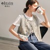 OLrain欧芮儿小香风短款马甲女春季2025年新款双排扣小众无袖背心 商品缩略图0
