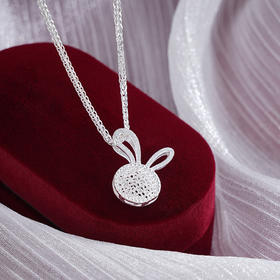 子佩集S990银【幸运兔】吊坠【MX008】花丝(不含链)2411