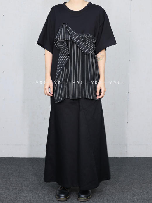 Y's ｜ 条纹拼接不规则T恤 商品图4