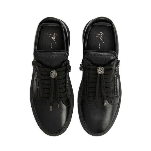Giuseppe Zanotti 男士签名徽标休闲运动鞋 黑色 RU40019003 商品图3