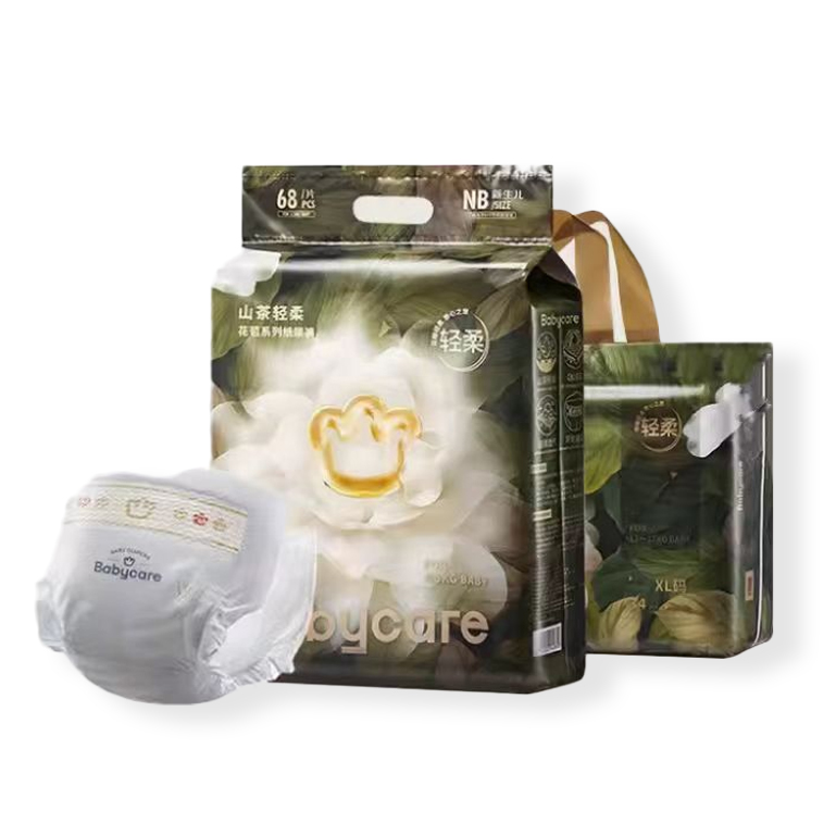 【新老包装随机发货】babycare花苞裤山茶花轻柔超薄透气纸尿裤/拉拉裤