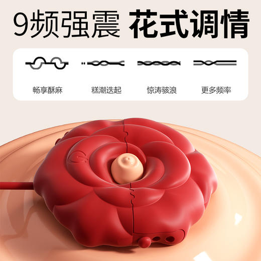 谜姬 智控玫瑰乳夹乳房按摩挑逗 商品图2