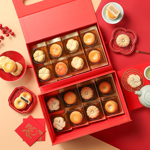 御茶膳房新年过年年货礼盒装送礼糕点心送长辈走亲戚高档春节礼品 糖醇糕点礼盒 商品图1