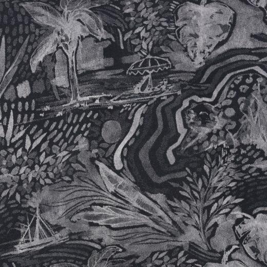 WY35新款热带海滩素描感印花卫衣男女秋季休闲宽松时尚长袖上衣 商品图3