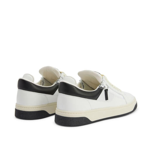 Giuseppe Zanotti 男士签名徽标皮革休闲运动鞋 白色 RU40009001 商品图2