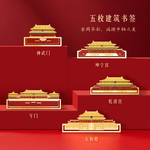 【故宫书签】紫禁城中轴线书签礼盒精致套装博物馆文创中国风礼物 商品图1