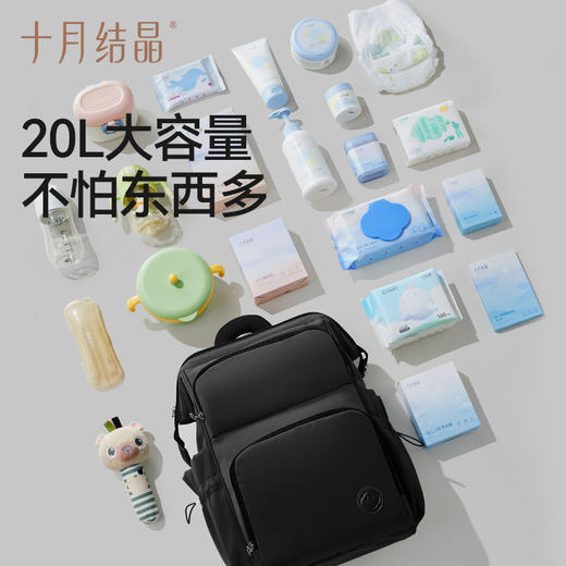 奶爸包大容量新款时尚妈咪包妈妈出行遛娃轻便双肩背包 商品图1
