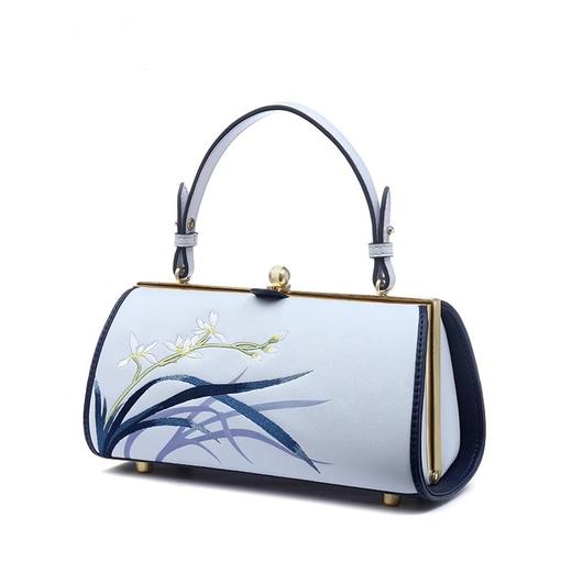 复古刺绣手提包，气质配旗袍包包链条斜挎小包P120117 商品图0