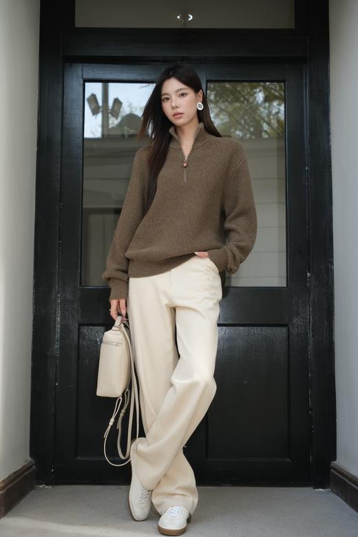 LP家新品半拉链针织衫老钱风拉满有质感耐穿（UY*NICE） 商品图1