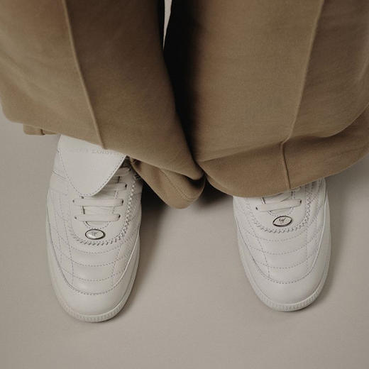 Giuseppe Zanotti 男士签名徽标休闲运动鞋 白色 RU40018004 商品图3